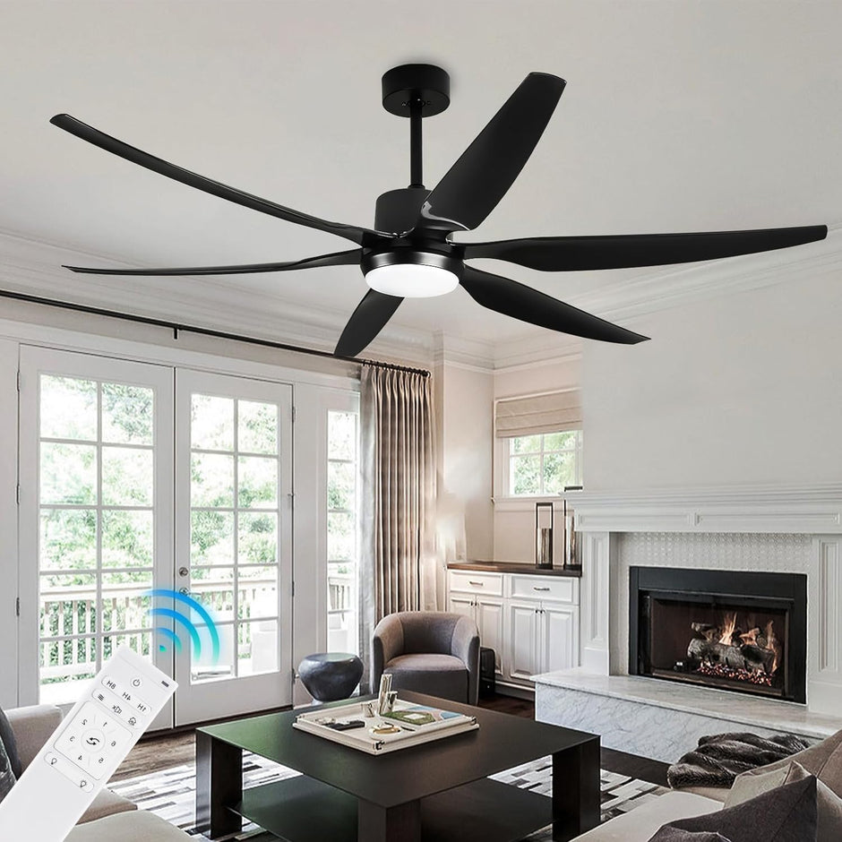 Depuley 23Inch Modern LED Ceiling Fan with Lights, 40W Dimmable Ceiling ...