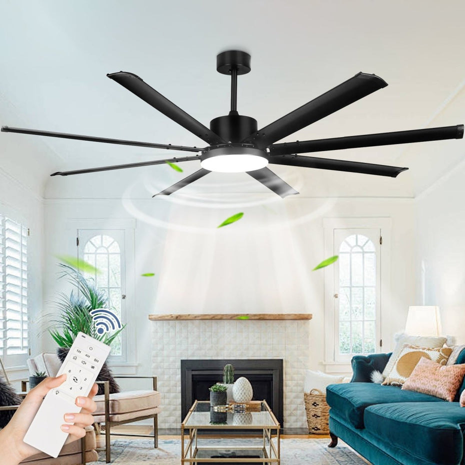 Depuley 19'' Close-to-Ceiling Fans Lights with Remote Control ...