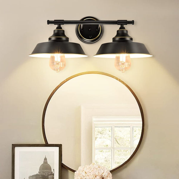 Bathroom Vanity Light Fixtures Light Farmhouse Wall Sconce Lighting,  Industrial Metal Hanging Wall Lamp – DEPULEY