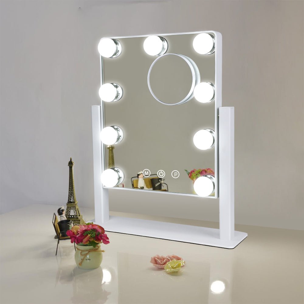 Makeup table shops mirror with lights