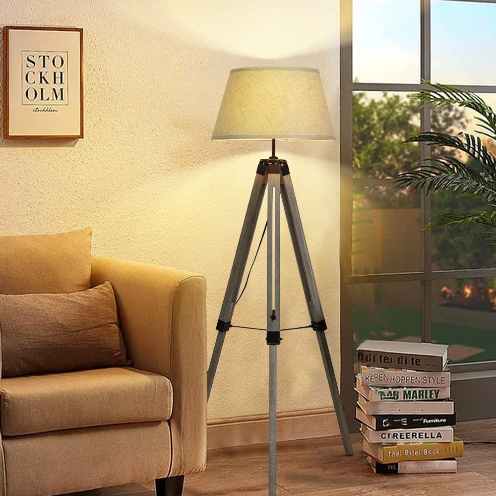 Depuley Modern Globe LED Floor Lamps for Living Room-DLLT Standing Lamps  with 5 Lights for Bedroom, Tall Pole Tree Accent Lighting for Mid Century